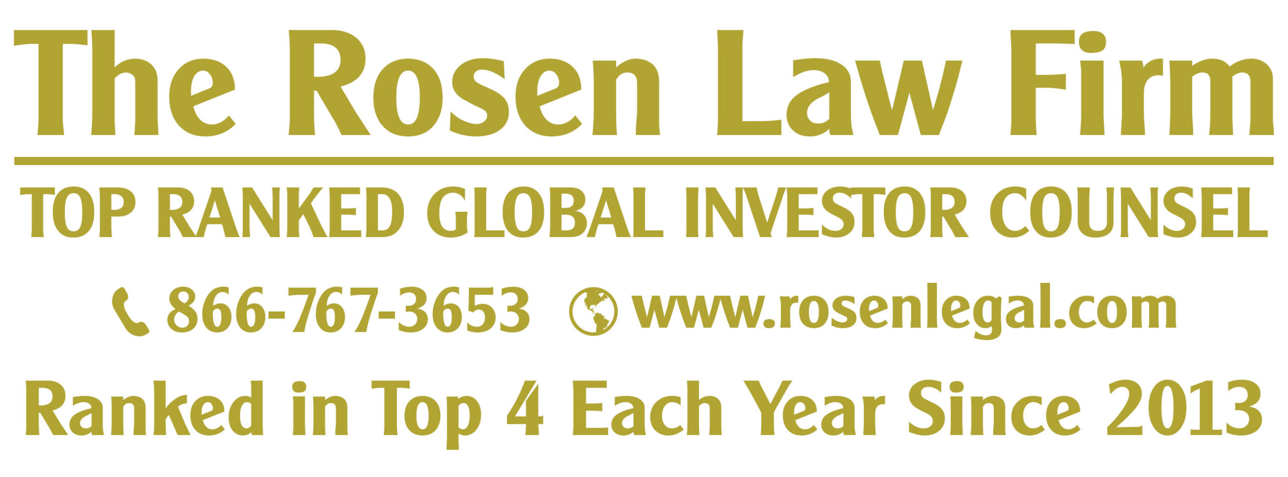 ROSEN, TRUSTED INVESTOR COUNSEL, Encourages Western Asset